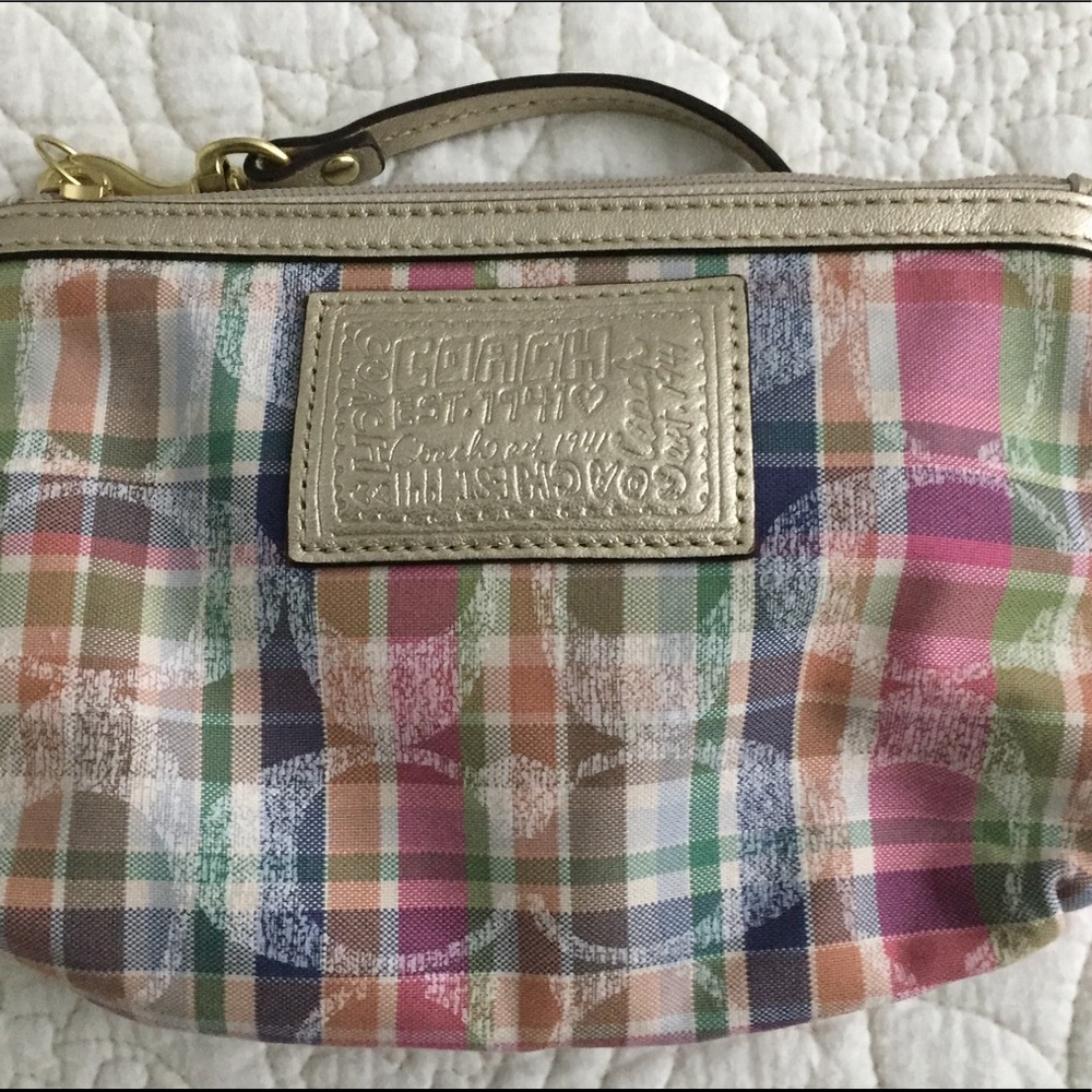 Coach Limited Edition Madras Wristlet
